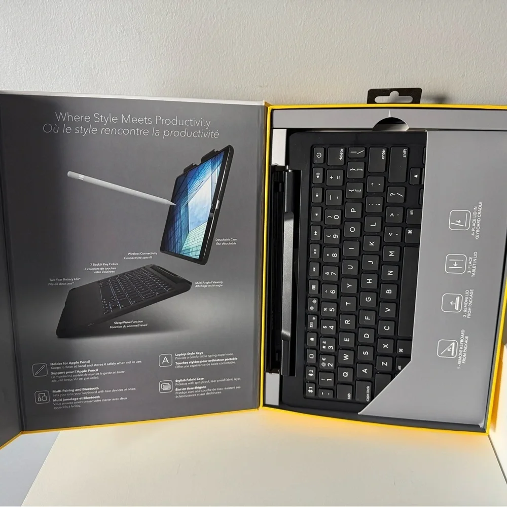 ZAGG Slim Book Wireless Keyboard for iPad Pro - Black